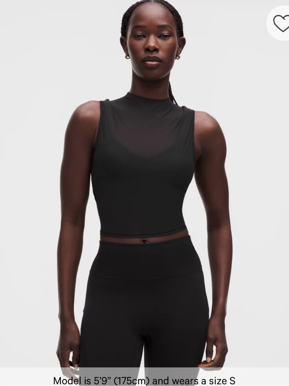 Lululemon mesh overlay tank